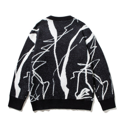 Arvid - Herrenpullover Mit Grafischem Print