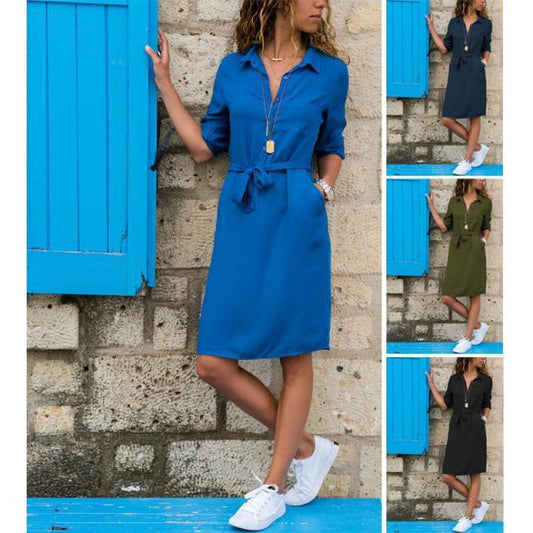 Anelie - Super Stylisches Kleid Für Den Frühling