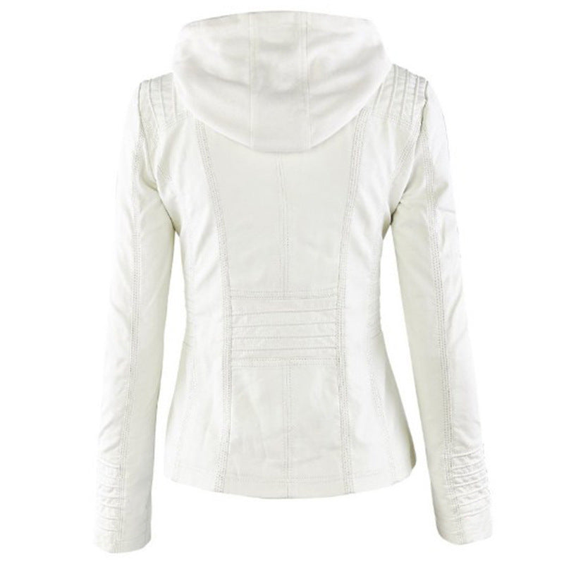 Wolff - Damen Lederjacke Mit Kapuze