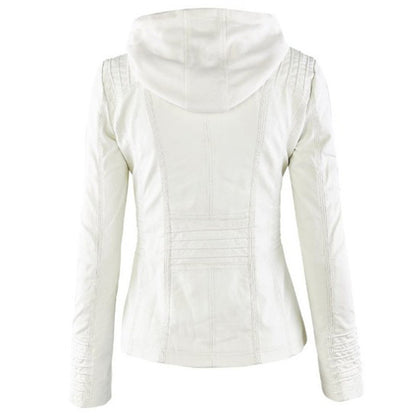 Wolff - Damen Lederjacke Mit Kapuze