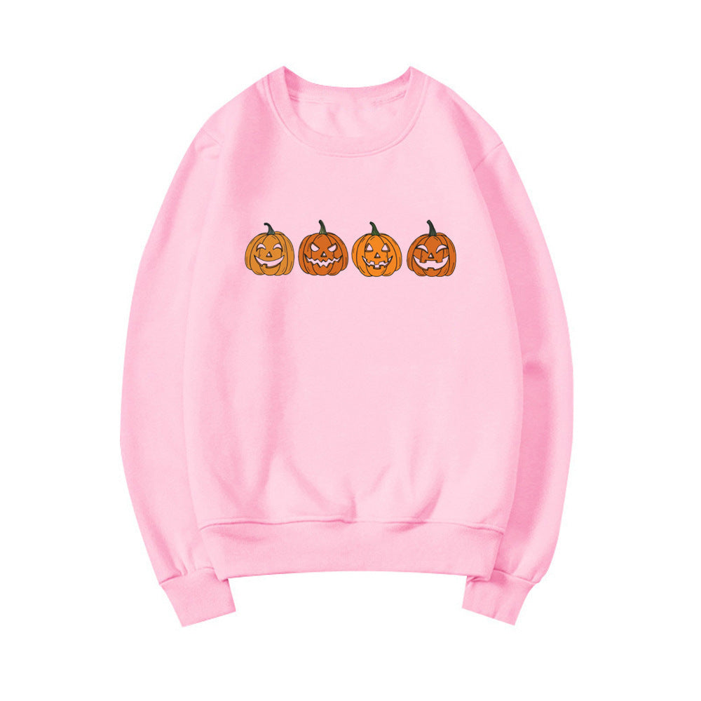 Afra – Halloween-pullover Mit Rundhalsausschnitt Und Kürbismotiv Für Damen