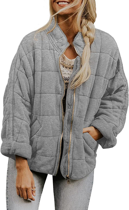 Alena - Lockere Jacke Aus Dicker Baumwolle