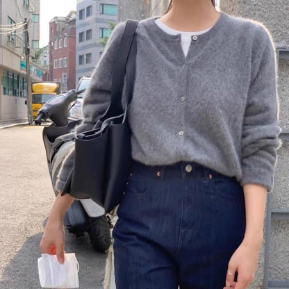 Aliana – Kuschelige Strickjacke Mit Offener Vorderseite
