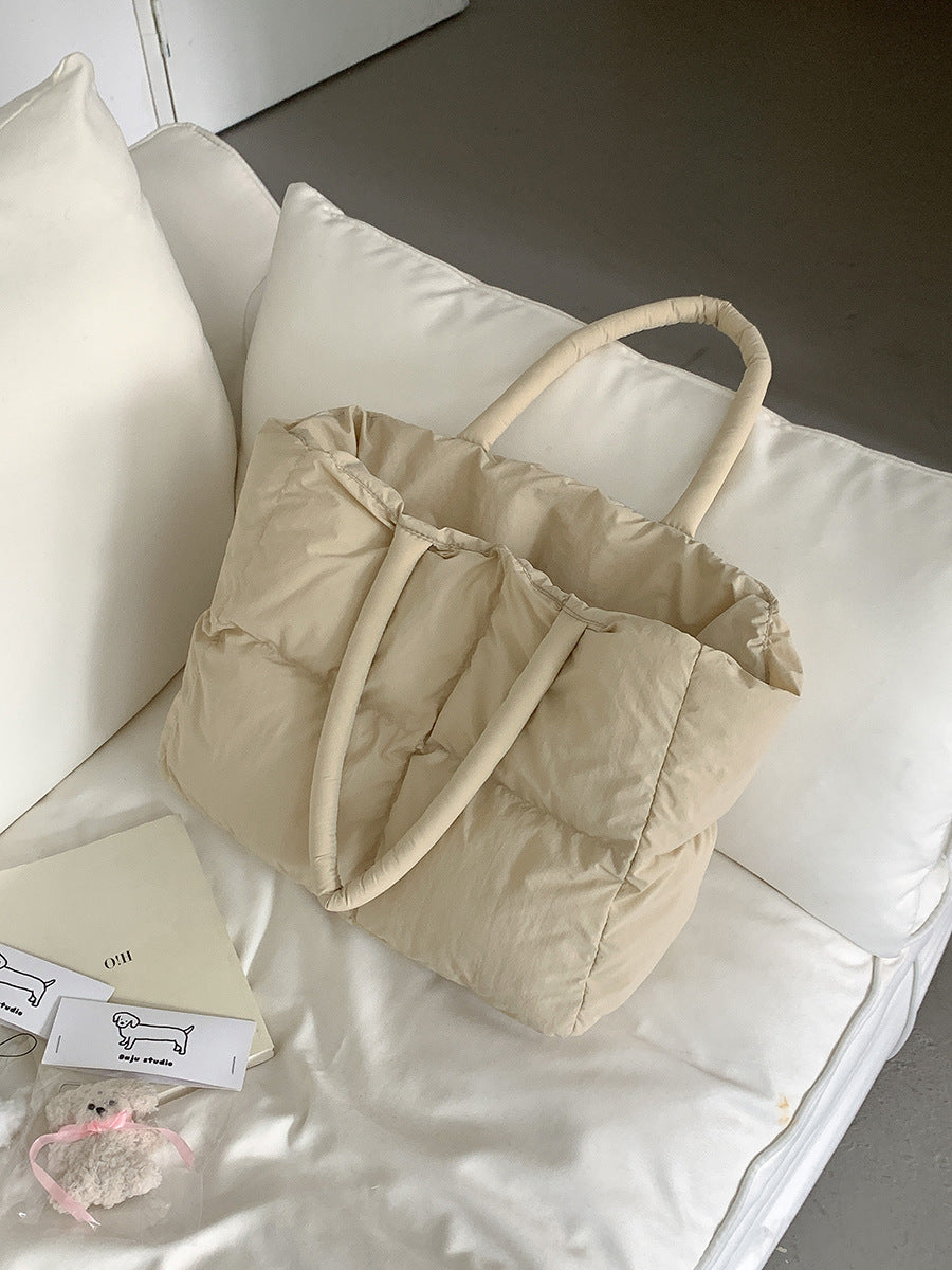 Aurora - Stilvolle Puffer Schultertasche