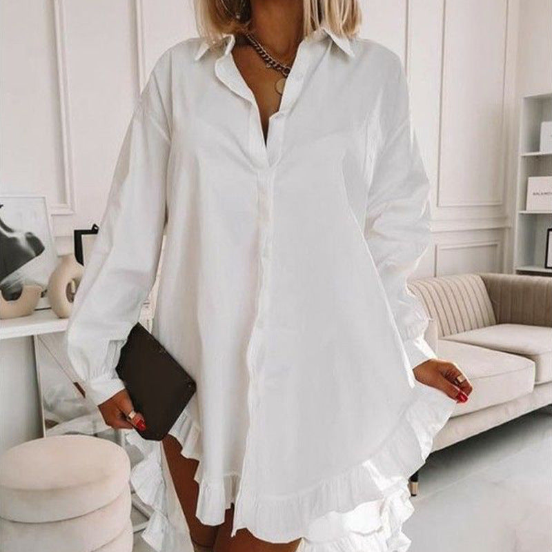 Aria – Bluse Mit Rüschensaum Für Den Frühling