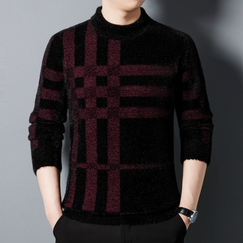 Agusztav – Bequemer Und Dehnbarer Gestrickter Herrenpullover