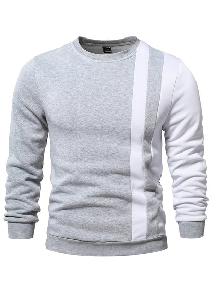 Augustus – Farbblock-pullover Mit Rundhalsausschnitt Für Herren
