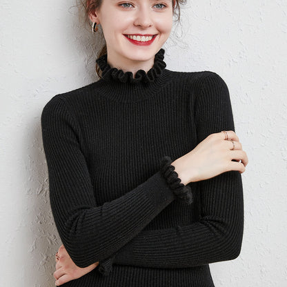 Anastasia - Modischer Pullover Mit Spitzenkragen