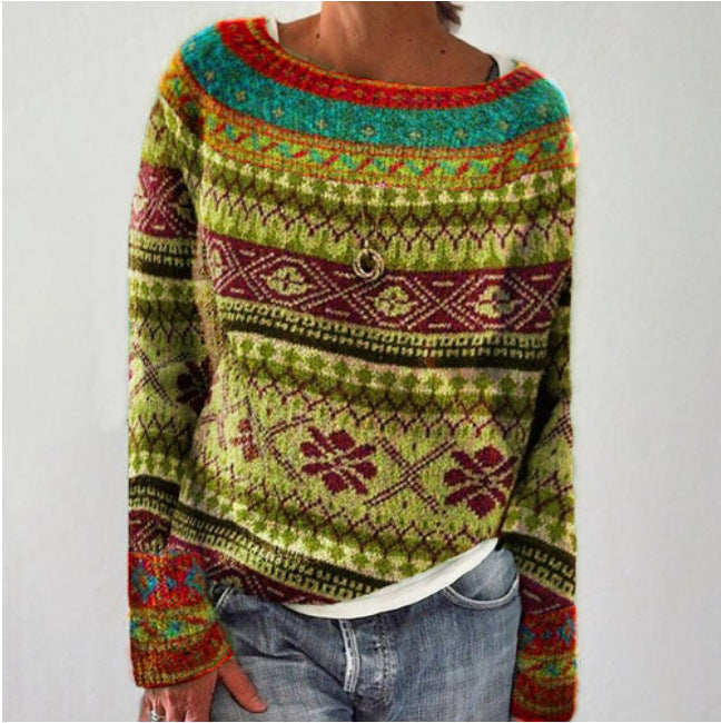 Thea – Damenpullover Im Retro-stil
