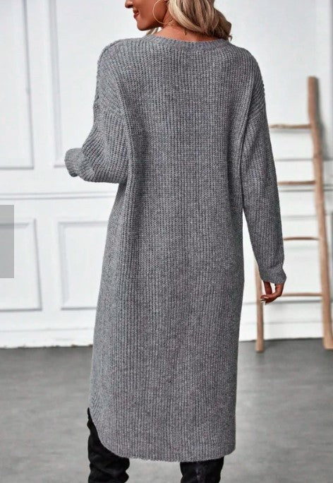 Zahra - Langer Strickpullover