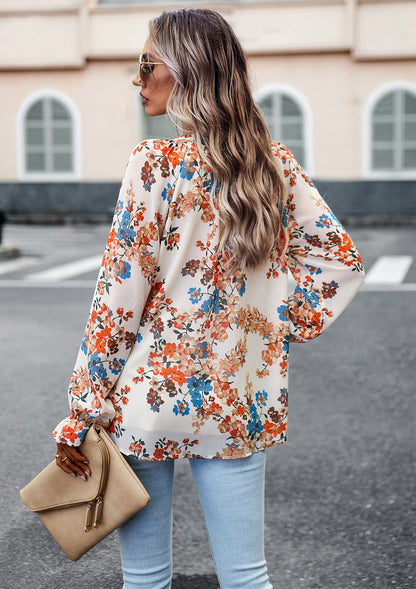 Abby – Langarmbluse Mit Blumen