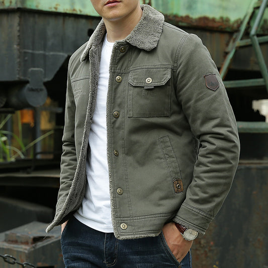 Semi - Herren Fleece Gefütterte Winterjacke