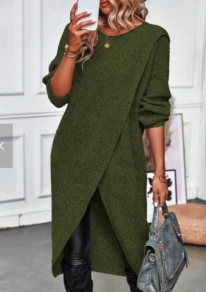 Zahra - Langer Strickpullover