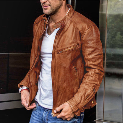 Andrie - Elegante und wetterfeste lederjacke