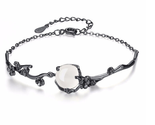 Alisa - Mondscheinstein-Silberarmband