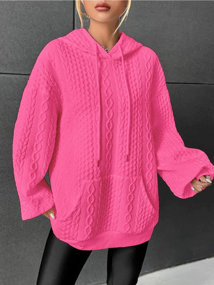 Viktoria - Damen Strickpullover Mit Kapuze