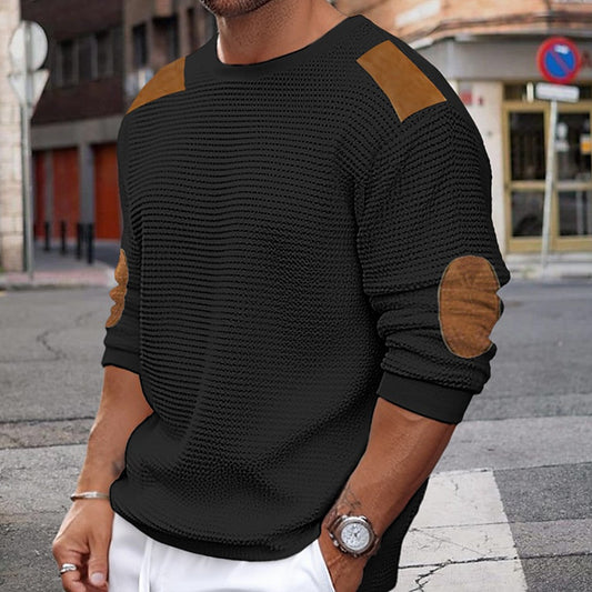 Adriel Herren-waffelrippen-strickpullover