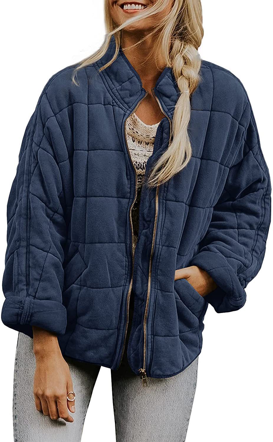 Alena - Lockere Jacke Aus Dicker Baumwolle