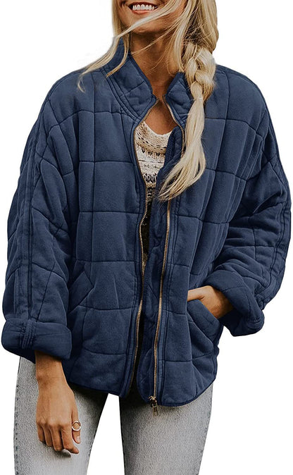 Alena - Lockere Jacke Aus Dicker Baumwolle