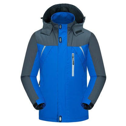 Zweifarbige Winterjacke Für Herren