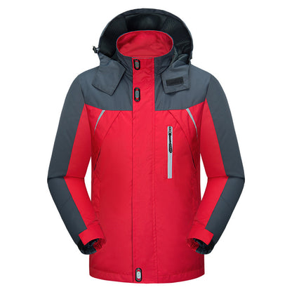 Zweifarbige Winterjacke Für Herren