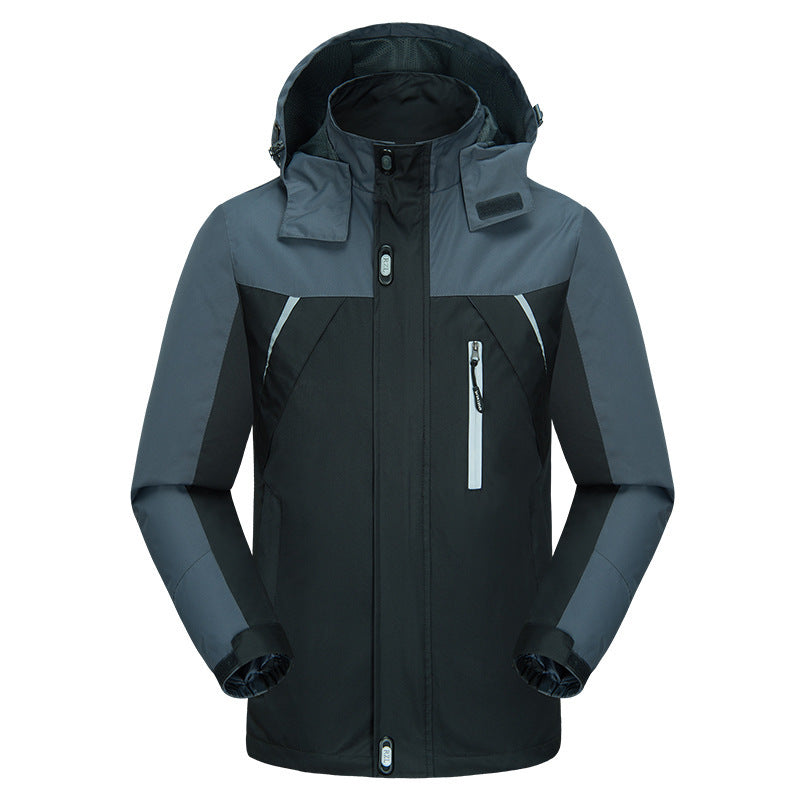 Zweifarbige Winterjacke Für Herren