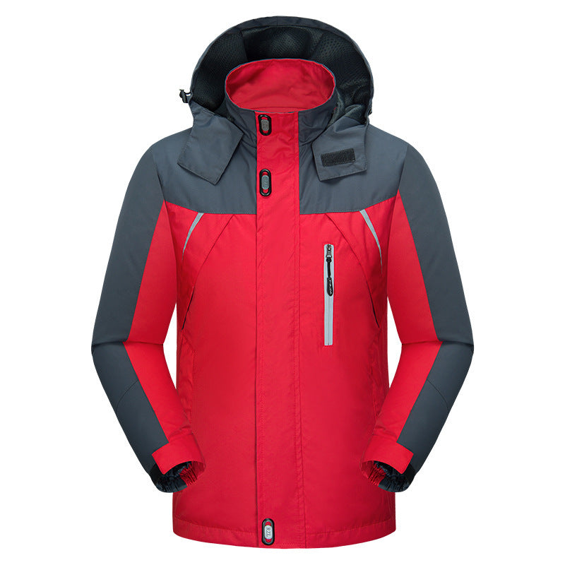Zweifarbige Winterjacke Für Herren
