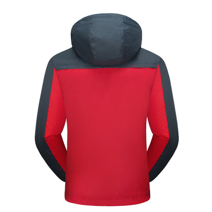 Zweifarbige Winterjacke Für Herren
