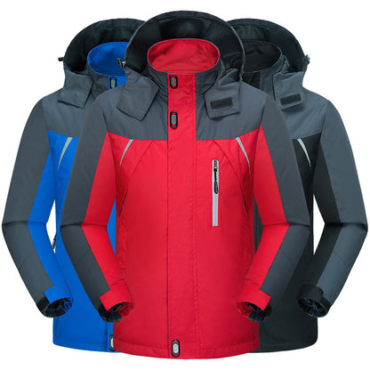 Zweifarbige Winterjacke Für Herren