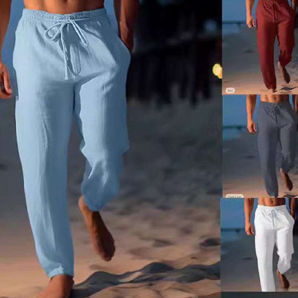 Andrew – Hochwertige, Lockere Leinenhose Für Den Frühling