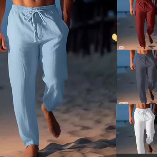 Andrew – Hochwertige, Lockere Leinenhose Für Den Frühling