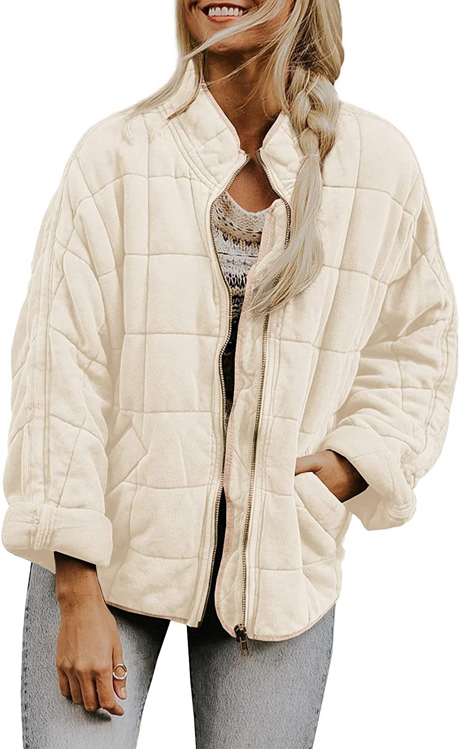 Alena - Lockere Jacke Aus Dicker Baumwolle