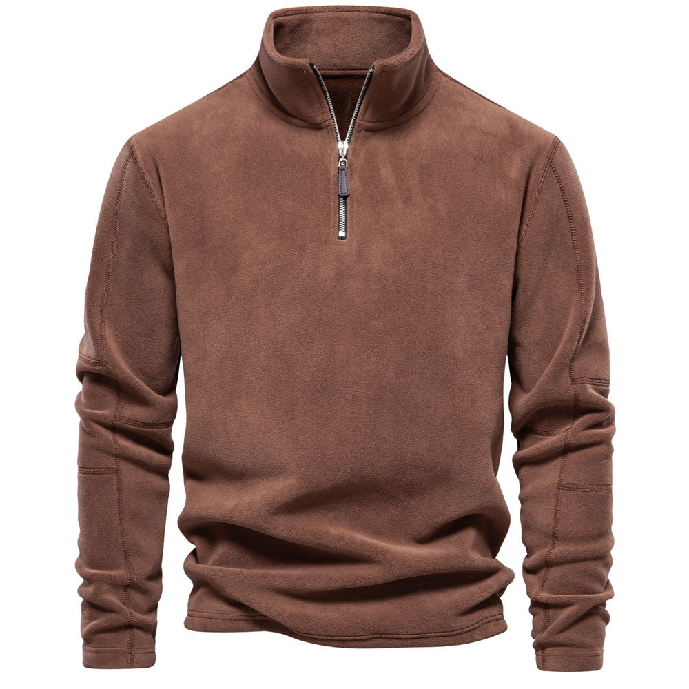 Warren - Cordpullover Mit Halbem Reißverschluss
