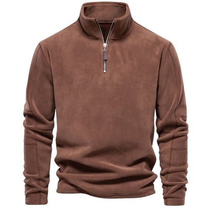 Warren - Cordpullover Mit Halbem Reißverschluss