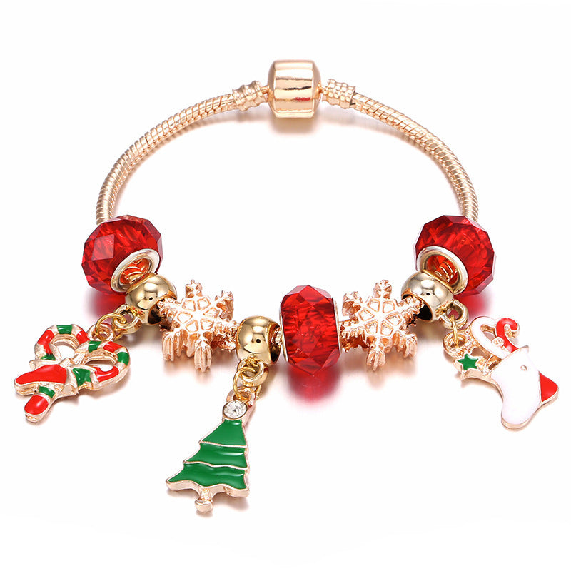 Hedda -  Weihnacht Zuckerstangen Charme-Armband