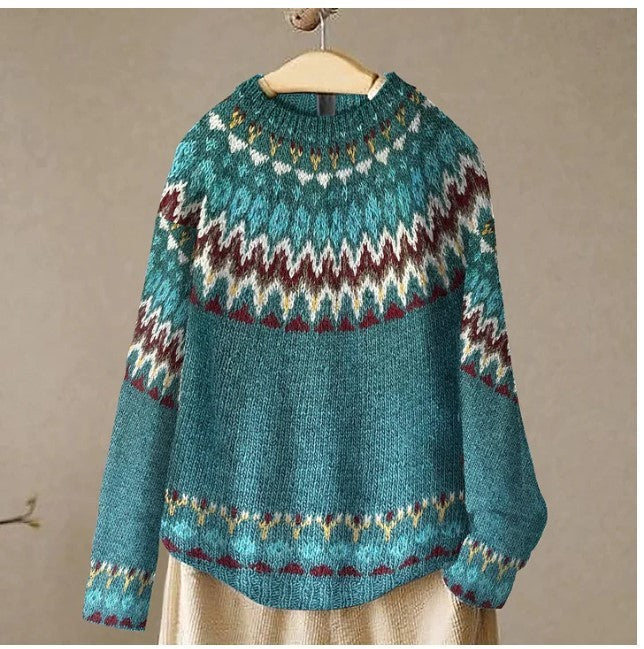 Thea – Damenpullover Im Retro-stil