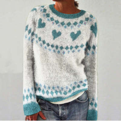 Thea – Damenpullover Im Retro-stil