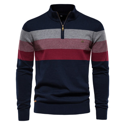 Calvin | Trendiger Gestreifter Herrenpullover