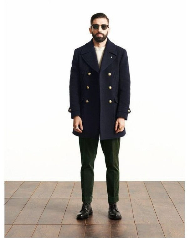 Adam - Warme Herrenjacke Mit Seitentaschen Und Jackenkragen