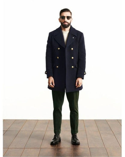 Adam - Warme Herrenjacke Mit Seitentaschen Und Jackenkragen