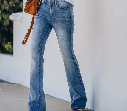 Ariela - Hochtaillierte Bootcut Jeans