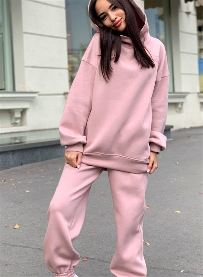 Alessia - Verdickter Langärmeliger Pullover Und Hose 2er-set