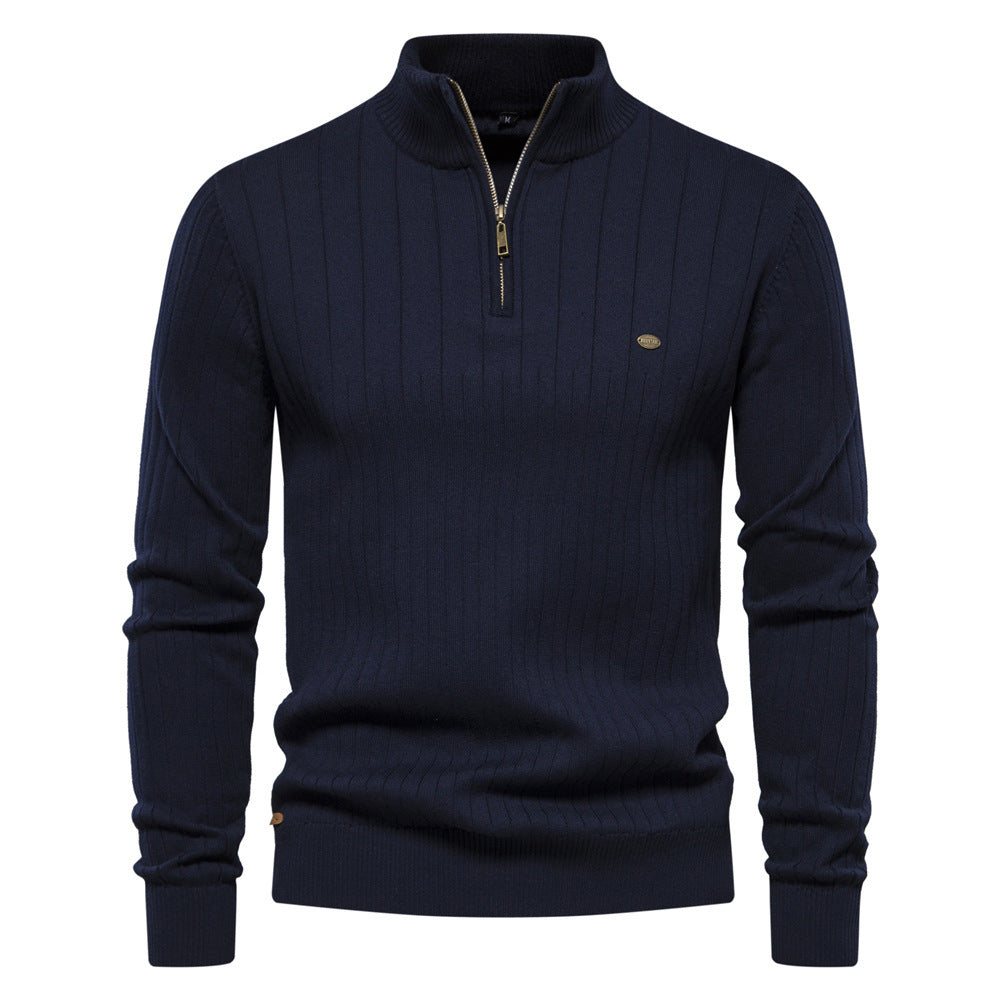 Anthony - Fashionable Sweater With Zipper