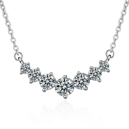 Paulina - 925 Sterling Moissanit Halskette