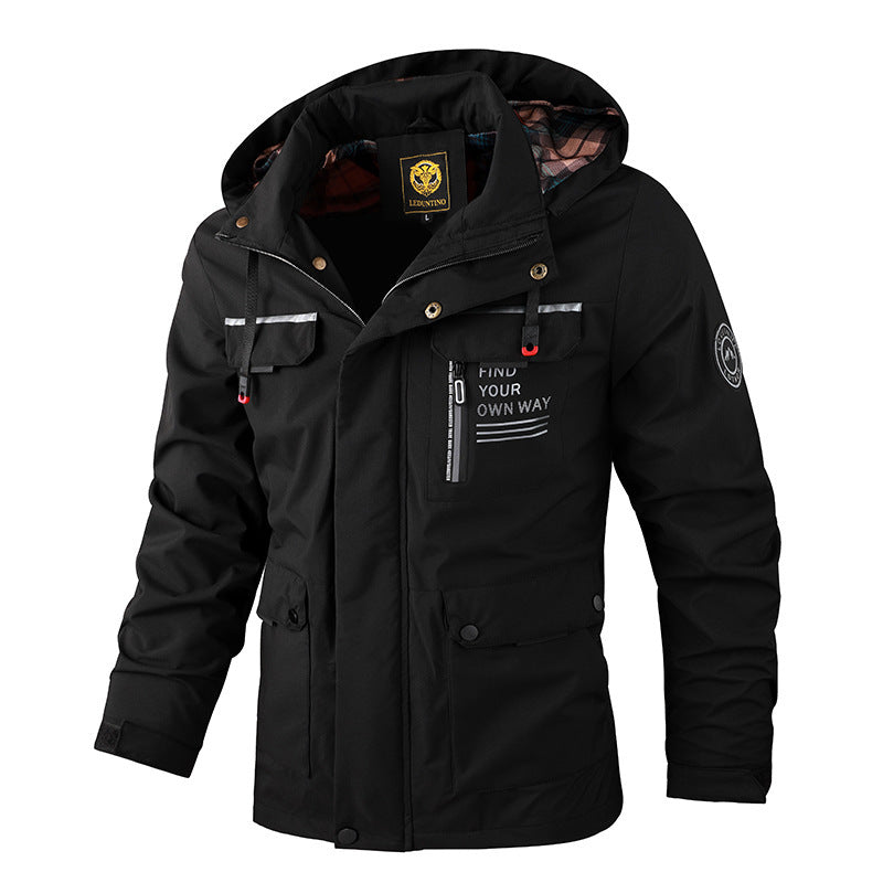 Winterparka Mit Fleecefutter | Winddichte Jacke Mit Kapuze