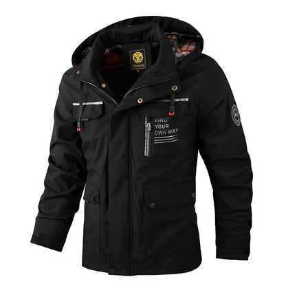 Winterparka Mit Fleecefutter | Winddichte Jacke Mit Kapuze