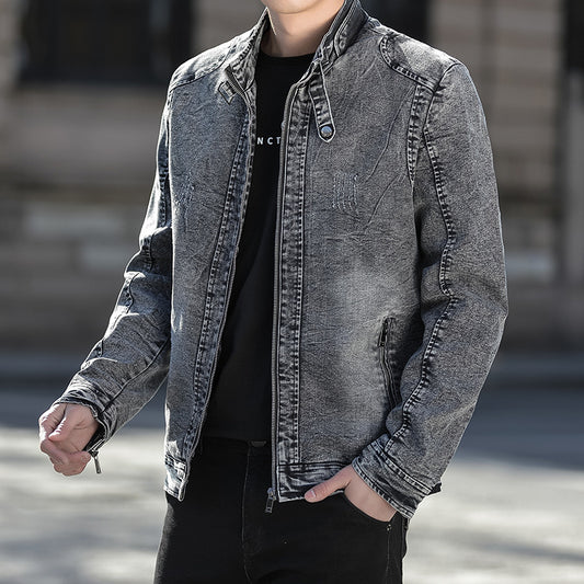 Tyrone - Lässige Baumwoll-jeansjacke Für Herren