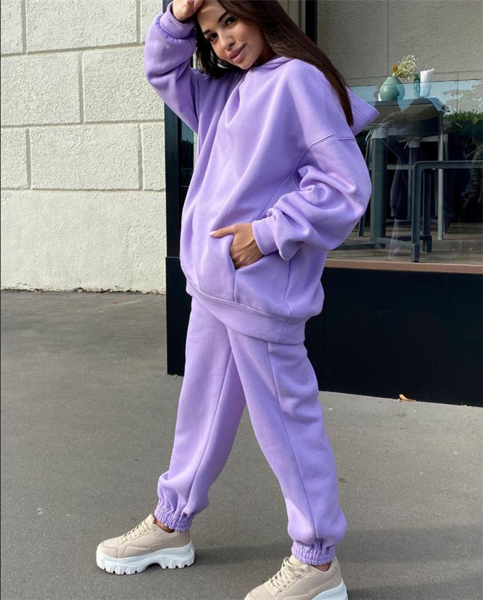 Alessia - Verdickter Langärmeliger Pullover Und Hose 2er-set