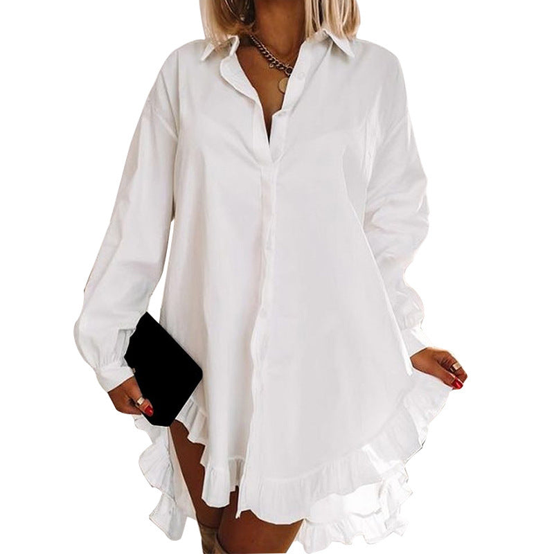 Aria – Bluse Mit Rüschensaum Für Den Frühling