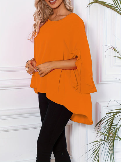 Aria – Bluse Mit Rundhalsausschnitt Für Den Frühling